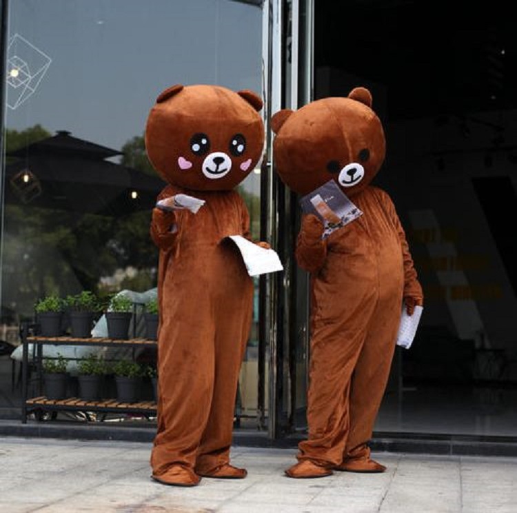 Mascot Gấu Brown