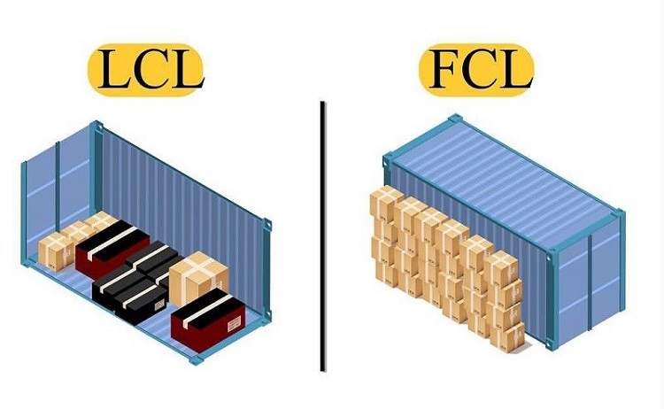 Sự kh&aacute;c biệt giữa FCL v&agrave; LCL