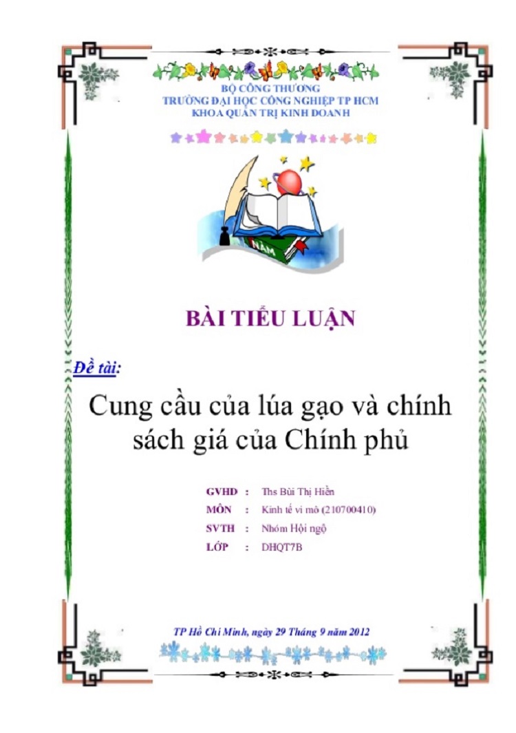 Hướng dẫn cách trình bày tiểu luận trong word theo chuẩn của bộ GD&ĐT