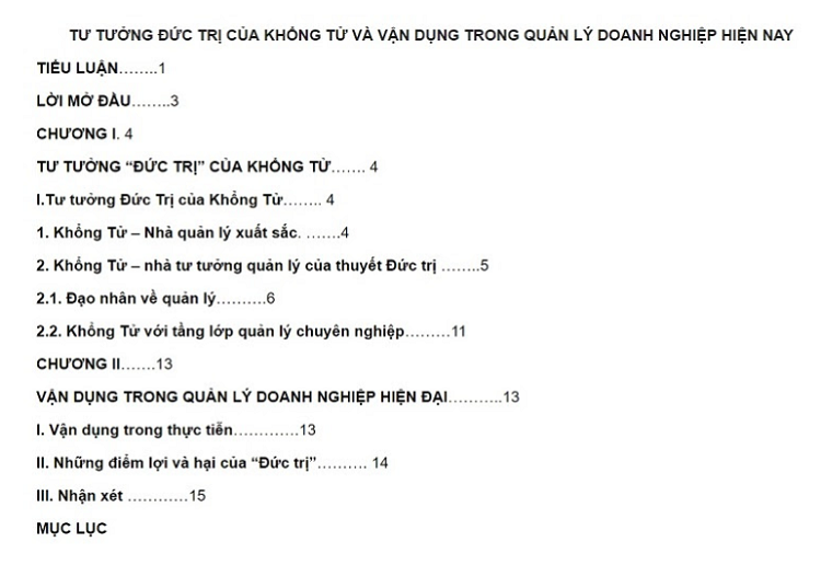 mục lục