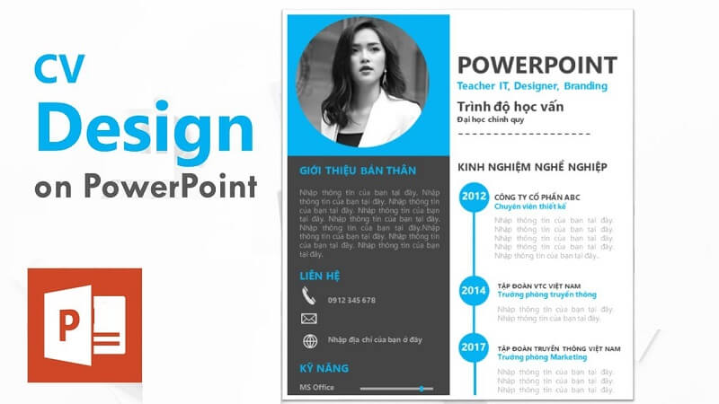 C&aacute;c c&aacute;ch ch&egrave;n ảnh v&agrave;o CV tr&ecirc;n powerpoint