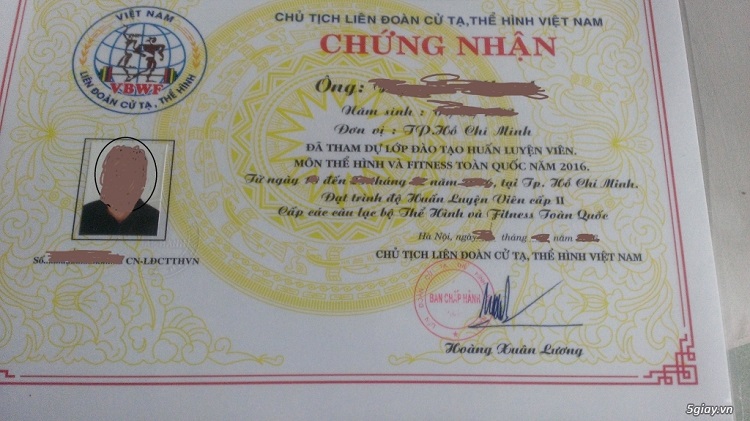 Bằng cấp liên quan tới giáo dục thể chất