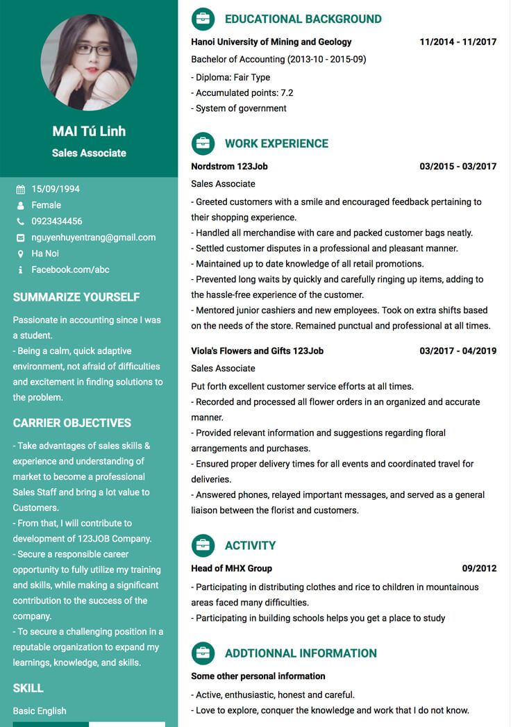 Một số lưu &yacute; khi viết mẫu CV xin việc part-time kh&ocirc;ng n&ecirc;n bỏ lỡ
