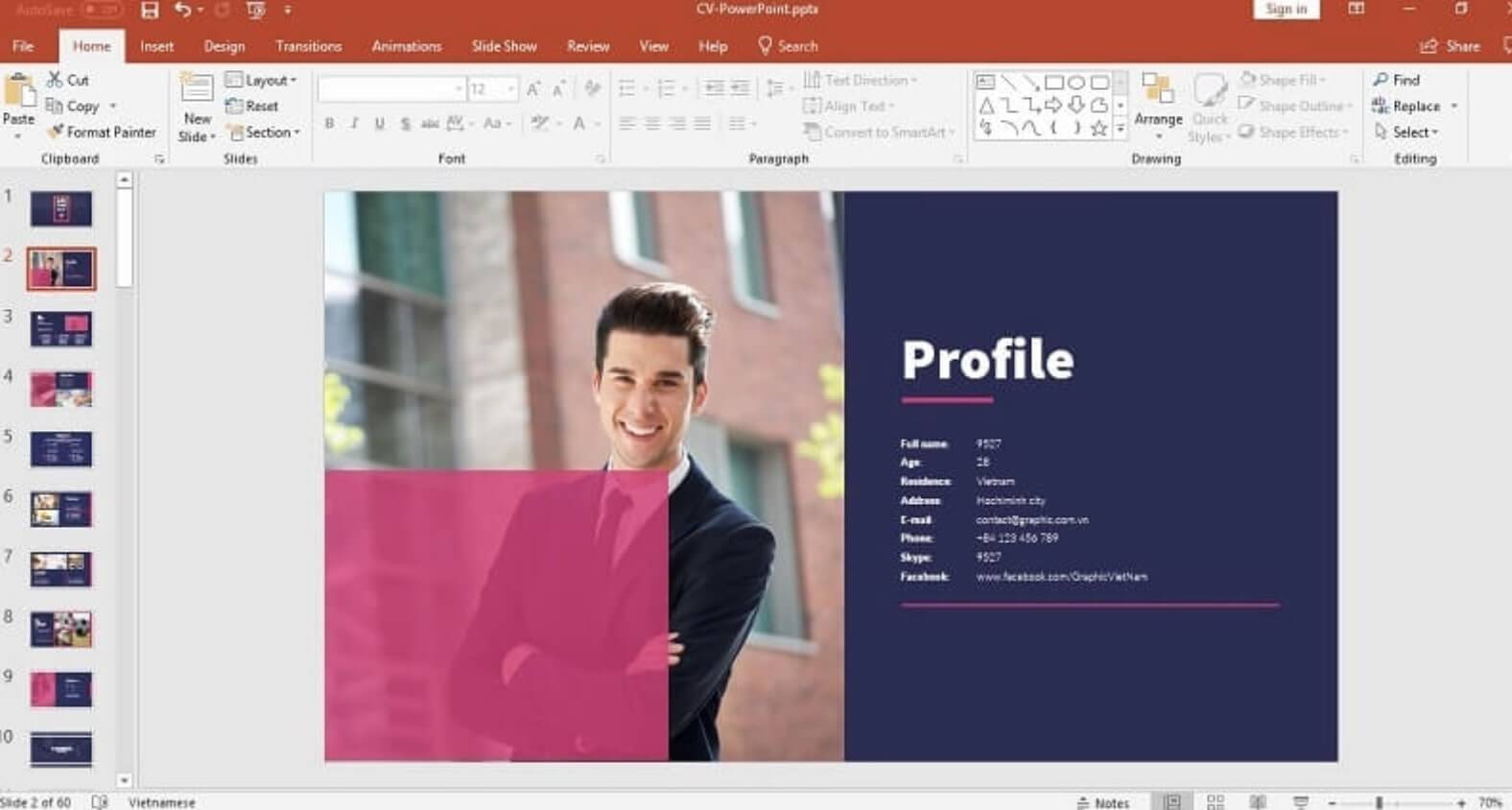 Những điều bạn cần ch&uacute; &yacute; khi l&agrave;m CV bằng powerpoint