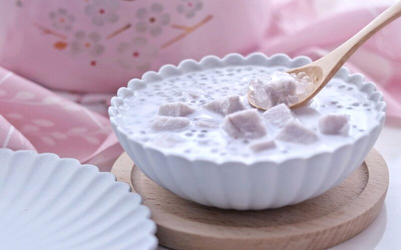 C&aacute;ch nấu ch&egrave; khoai m&ocirc;n nước cốt dừa