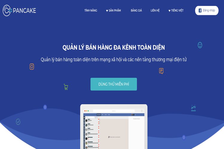 Pancake - Phần mềm quản l&yacute; b&aacute;n h&agrave;ng đa k&ecirc;nh to&agrave;n diện