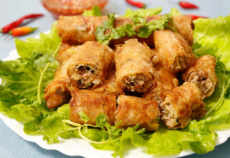 Hướng dẫn để làm chả giò trái cây chay sốt mayonnaise