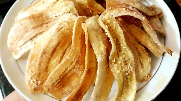 chuối xanh ngào đường
