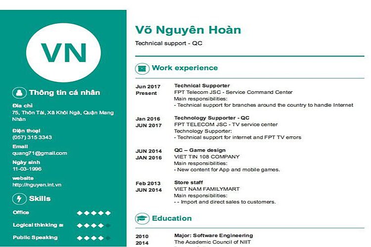 Hướng dẫn c&aacute;ch viết CV Technical Support chuẩn