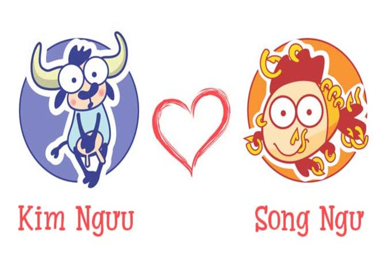 Cung Song Ngư nữ v&agrave; nam Kim Ngưu