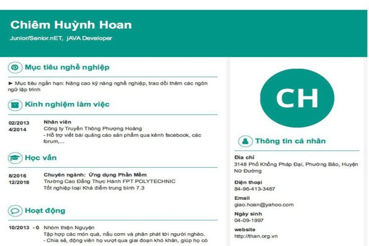 Hướng dẫn c&aacute;ch viết CV Java Developer chuẩn