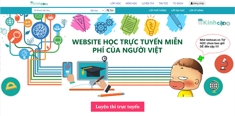 Website học online h&agrave;ng đầu Việt Nam