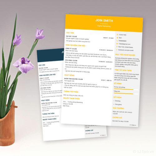 Mẫu CV Dòng thời gian