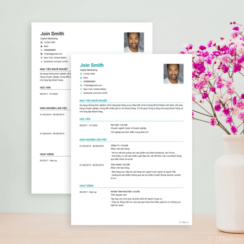 Mẫu CV Kỹ sư phần mềm chuẩn